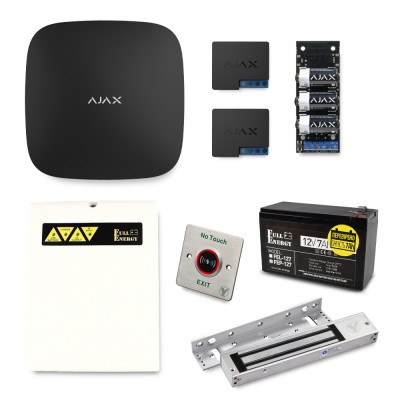 Комплект автоматичного відкриття укриттів у разі повітряної тривоги Ajax black Комплект автоматичного відкриття укриттів у разі повітряної тривоги Ajax black