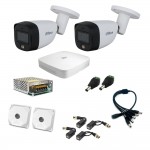 Комплект видеонаблюдения Dahua на 2 уличных видеокамеры 5Мп аналоговый Комплект видеонаблюдения Dahua на 2 уличных видеокамеры 5Мп аналоговый
