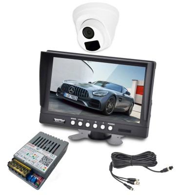 Комплект ночного видения с купольной 2Мп видеокамерой UNC UMD-2MIR-20W/2.8 и 9” монитором ATIS ASM-9