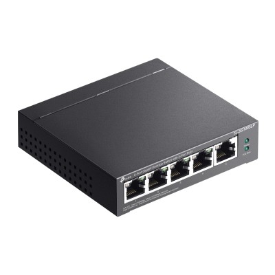 Комутатор TP-LINK TL-SG1005LP 5xGE/4xPoE+ 40W некерований 250м Комутатор TP-LINK TL-SG1005LP 5xGE/4xPoE+ 40W некерований 250м