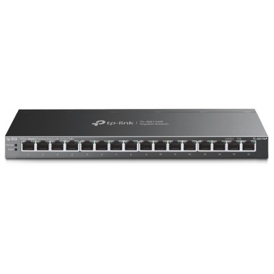 Комутатор TP-LINK TL-SG116P 16xGE/PoE+ 120W некерований