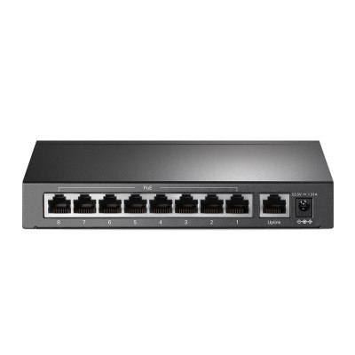 PoE-комутатор TP-Link TL-SF1009P 9-портів, 8 портів PoE+, 65W, некерований, 250 м