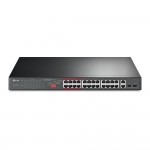 Комутатор TP-LINK TL-SL1226P 24xFE/24xPoE+ 250W 2xGE 2xcomboGE/SFP 19