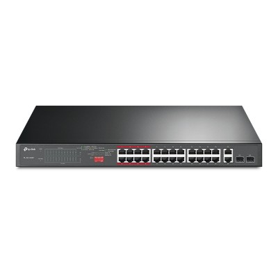 Комутатор TP-LINK TL-SL1226P 24xFE/24xPoE+ 250W 2xGE 2xcomboGE/SFP 19