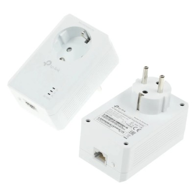 Комплект адаптерів TP-Link Powerline TL-PA7017P KIT із вбудованою розеткою Комплект адаптерів TP-Link Powerline TL-PA7017P KIT із вбудованою розеткою