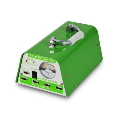 Сонячна система освітлення Solar Technology YH1003B з блоком живлення 12 А-год для освітлення приміщень і зарядки гаджетів Сонячна система освітлення Solar Technology YH1003B з блоком живлення 12 А-год для освітлення приміщень і зарядки гаджетів