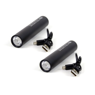 Комплект из двух перезаряжаемых ручных фонариков SUPERFIRE S11-D с мощностью 2 Вт.