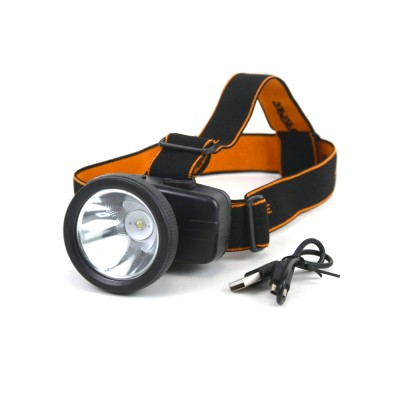 Налобний LED ліхтар SUPERFIRE HL55-A, що перезаряджається, з потужністю 3 Вт