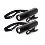 Комплект из двух перезаряжаемых ручных фонариков SUPERFIRE S32 с мощностью 5 Вт.