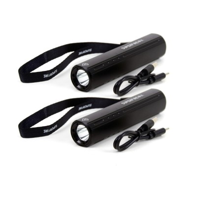 Комплект из двух перезаряжаемых ручных фонариков SUPERFIRE S32 с мощностью 5 Вт.