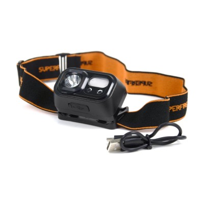 Налобний ліхтар SUPERFIRE HL23-X, що перезаряджається, потужністю 2 Вт