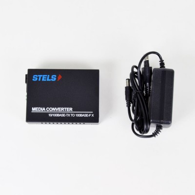 Медiаконвертер 100M 20км WDM SC, STELS-120A3-1310