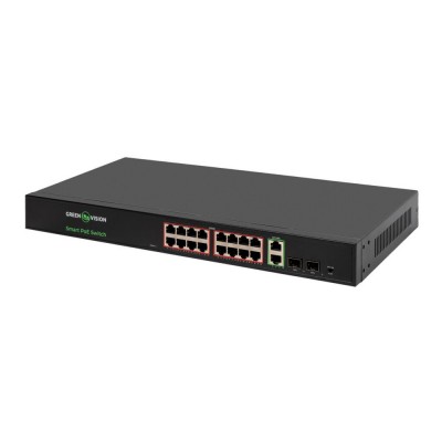Коммутатор сетевой GreenVision POE GV-022-D-16G+2PG+2SFP