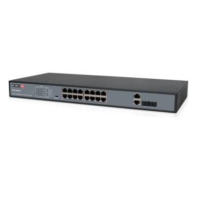 Некерований PoE-комутатор Provision-ISR PoES-16250C+2Combo-V2 з 16 портами PoE Некерований PoE-комутатор Provision-ISR PoES-16250C+2Combo-V2 з 16 портами PoE