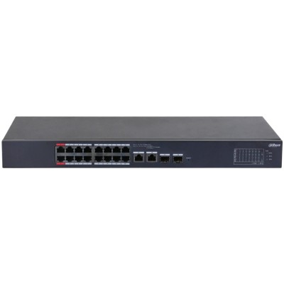 Управляемый 18-портовый PoE коммутатор Dahua DH-CS4218-16ET-135 с 16 портами PoE