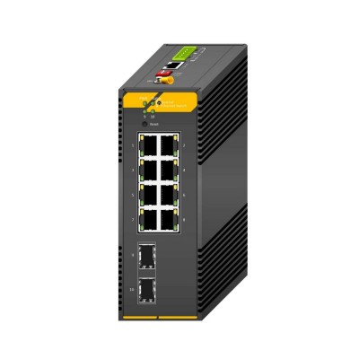 1G індустріальний PoE комутатор L2 AL SW-8P2SGI-L2, 8*1000Mbps PoE Port, 2*1000Mbps SFP Slot, DIN rail, DC48~54V 1G індустріальний PoE комутатор L2 AL SW-8P2SGI-L2, 8*1000Mbps PoE Port, 2*1000Mbps SFP Slot, DIN rail, DC48~54V