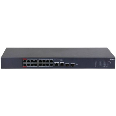 Управляемый 18-портовый PoE коммутатор Dahua DH-CS4218-16ET-190 с 16 портами PoE