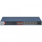 Керований 26-портовий PoE комутатор Hikvision DS-3E1326P-EI(B) з 24 портами PoE