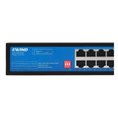 Неуправляемый гигабитный 10-портовый PoE-коммутатор Ewind EW-S1910CG-AP с 8 портами PoE