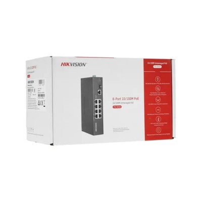 PoE-комутатор Hikvision DS-3T0310HP-E/HS 8-портовий некерований