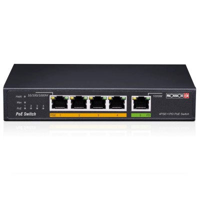 Некерований PoE-комутатор Provision-ISR POES-0460G+1G(HPD)-V2 з 4 портами PoE