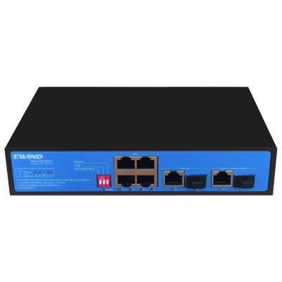 Неуправляемый гигабитный 7-портовый PoE-коммутатор Ewind EW-S1907CG-AP с 4 портами PoE