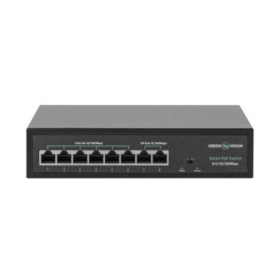 Коммутатор сетевой GreenVision POE GV-015-D-06+2P