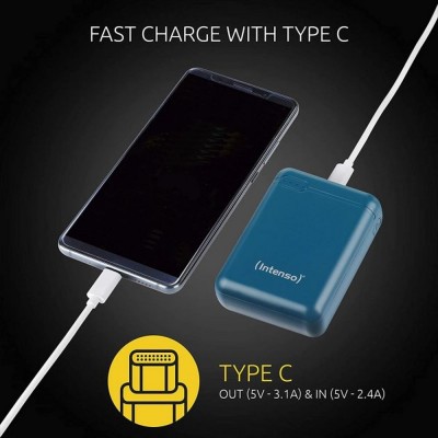 Повербанк Intenso Powerbank XS 10000 (petrol) ємністю 10000 мА·год Повербанк Intenso Powerbank XS 10000 (petrol) ємністю 10000 мА·год