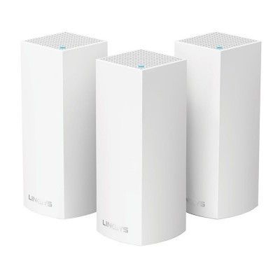 WiFi-система LINKSYS VELOP WHW0303 AC2200, MESH, 2xGE WAN/LAN, BT 4.0, бел. цв. (3шт.)
