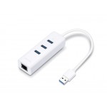 Сетовий адаптер TP-LINK UE330 USB3.0 to GE 3xUSB3.0 HUB