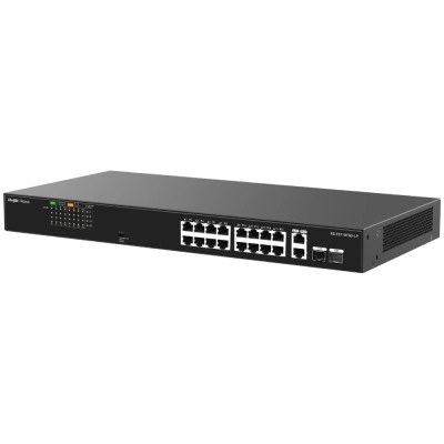Некерований PoE-комутатор Ruijie Reyee RG-ES118FGS-LP 2 Combo гігабітні з 16 портами PoE
