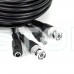 Кабель BNC-рower cable A 15 м (BNC+DC/BNC+DC) для передавання відеосигналу та живлення