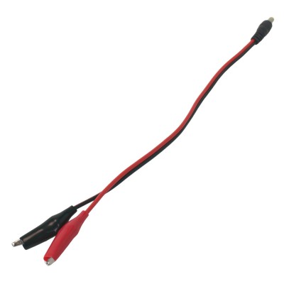 Кабель перехідник DC (male) - Alligator Clip "крокодил" Кабель перехідник DC (male) - Alligator Clip "крокодил"