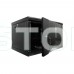 Шафа серверна SteelNet 12U 600 x 600 для мережевого обладнання (скло, чорний)