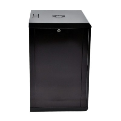 Шафа серверна SteelNet 15U 600 x 500 для мережевого обладнання (скло, чорний)