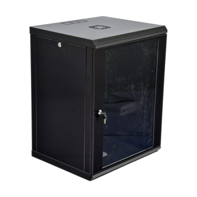 Шафа серверна SteelNet 15U 600 x 500 для мережевого обладнання (скло, чорний) Шафа серверна SteelNet 15U 600 x 500 для мережевого обладнання (скло, чорний)