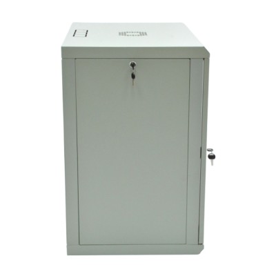 Шафа серверна SteelNet 15U 600 x 500 для мережевого обладнання (скло, сірий)