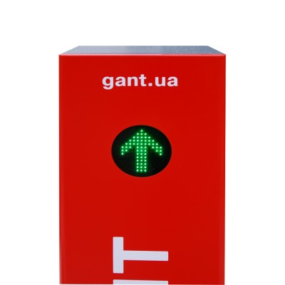 Швидкісний шлагбаум Gant STRIKE L лівий з телескопічною стрілою 4-6 метрів зі світловідбиваючими наклейками Швидкісний шлагбаум Gant STRIKE L лівий з телескопічною стрілою 4-6 метрів зі світловідбиваючими наклейками