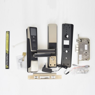 Smart замок ZKTeco ZM100 right для правых дверей со сканированием лица и считывателем отпечатка пальца