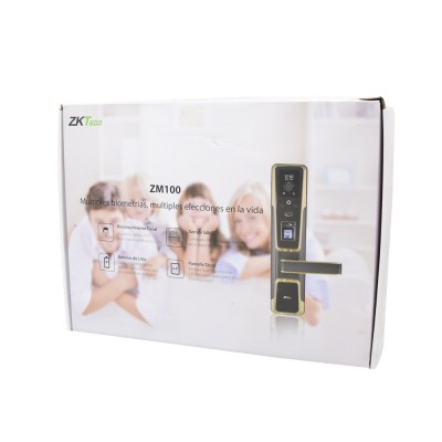 Smart замок ZKTeco ZM100 right для правых дверей со сканированием лица и считывателем отпечатка пальца