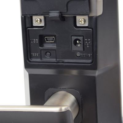 Smart замок ZKTeco ZM100 right для правых дверей со сканированием лица и считывателем отпечатка пальца