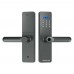 Розумний дверний біометричний замок SEVEN LOCK SL-7740BF grey (врізна частина 5050)