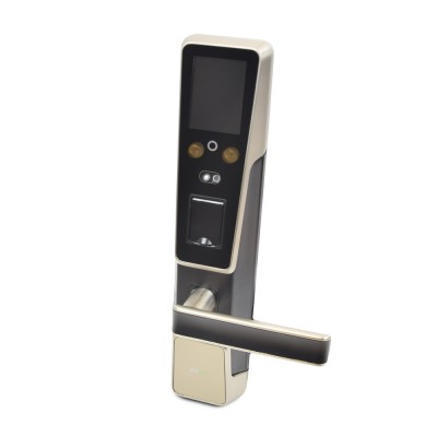 Smart замок ZKTeco ZM100 right для правых дверей со сканированием лица и считывателем отпечатка пальца