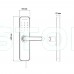 Розумний дверний біометричний замок SEVEN LOCK SL-7740BF black (врізна частина 5050) Розумний дверний біометричний замок SEVEN LOCK SL-7740BF black (врізна частина 5050)