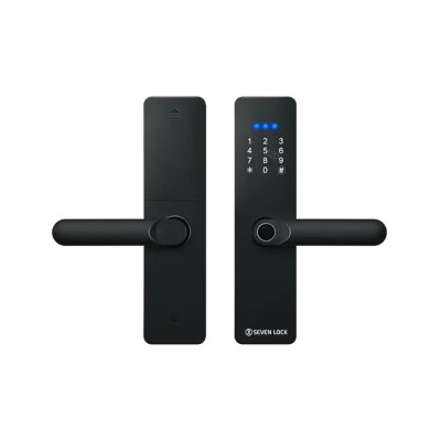 Розумний дверний біометричний замок SEVEN LOCK SL-7740BF black (врізна частина 5050) Розумний дверний біометричний замок SEVEN LOCK SL-7740BF black (врізна частина 5050)