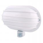 Світильник настінний з датчиком руху e.sensor.lum.69.e27.white (білий) 180°, IP44