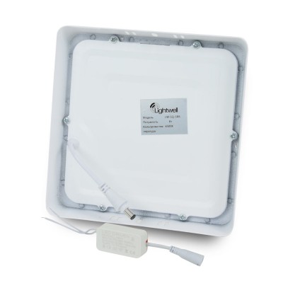 Комплект із 3-х світильників світлодіодних LIGHTWELL LW-SQ-SRF-18 18 W квадрат, накладний Комплект із 3-х світильників світлодіодних LIGHTWELL LW-SQ-SRF-18 18 W квадрат, накладний