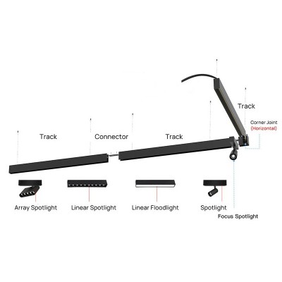 Підвісний магнітний трек 3 м LW-TRACK-SUSP-B-3m