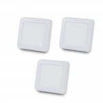 Комплект із 3-х світильників світлодіодних LIGHTWELL LW-SQ-SRF-6 6 W квадрат, накладний Комплект із 3-х світильників світлодіодних LIGHTWELL LW-SQ-SRF-6 6 W квадрат, накладний