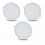 Комплект із 3-х світильників світлодіодних LIGHTWELL LW-R-RCD-18 18 W коло, вбудований